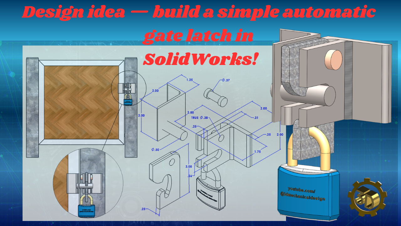 简单的自动门闩锁